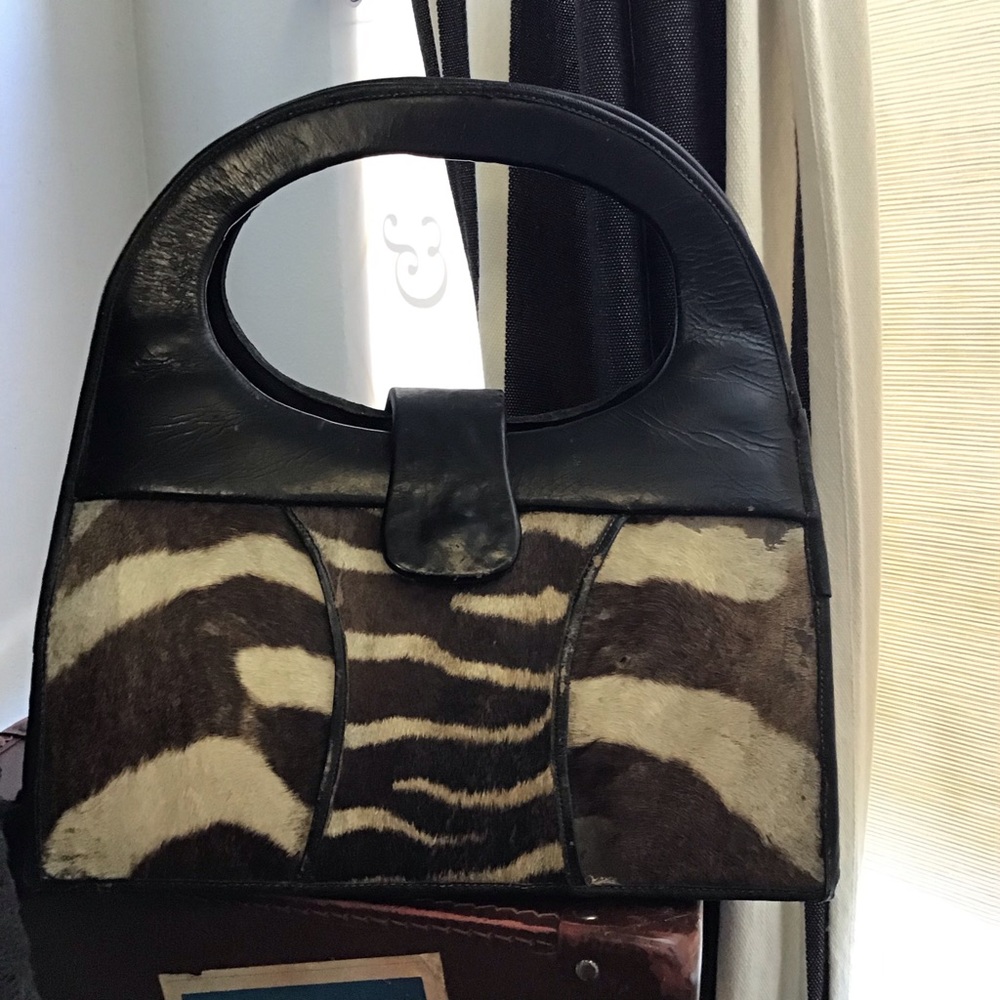 Vintage Zebra Statement Bag awesome fabulous.  WOW.